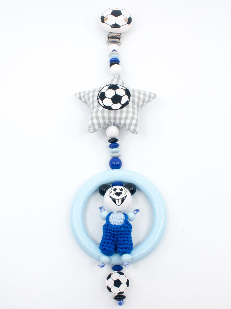 Kinderwagenanhänger 'Fussball mit 3D Maus'